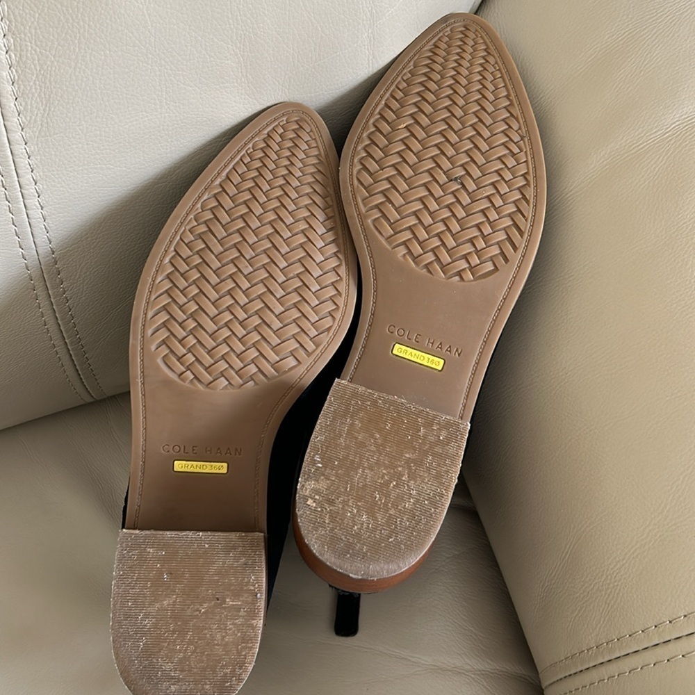 Cole Haan Black Suede Booties - Picture 3 of 10